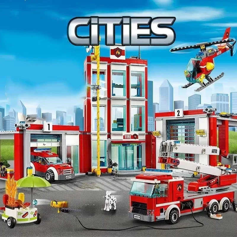 City Fire Station Helicopter T - Lego Set City review and price